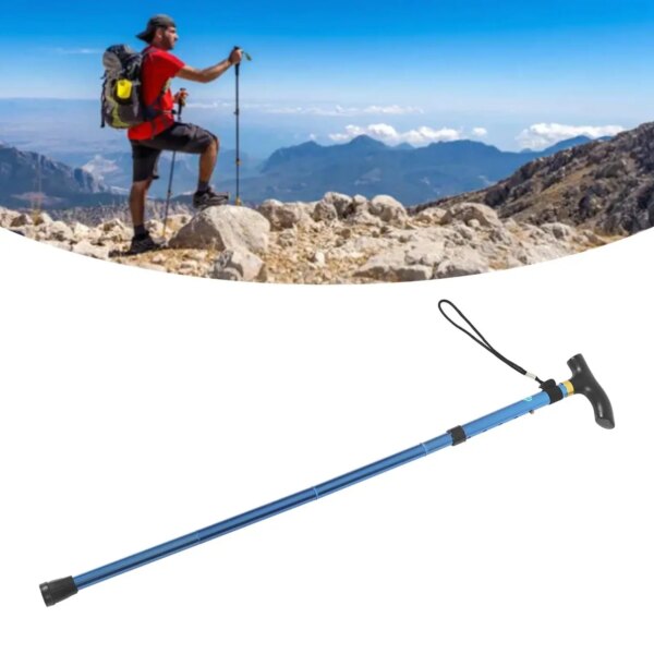 Hikking accessories Trecking pole Conteras para bastones Trekking poles Walking stick self defense Folding walking stick Stick - Image 5