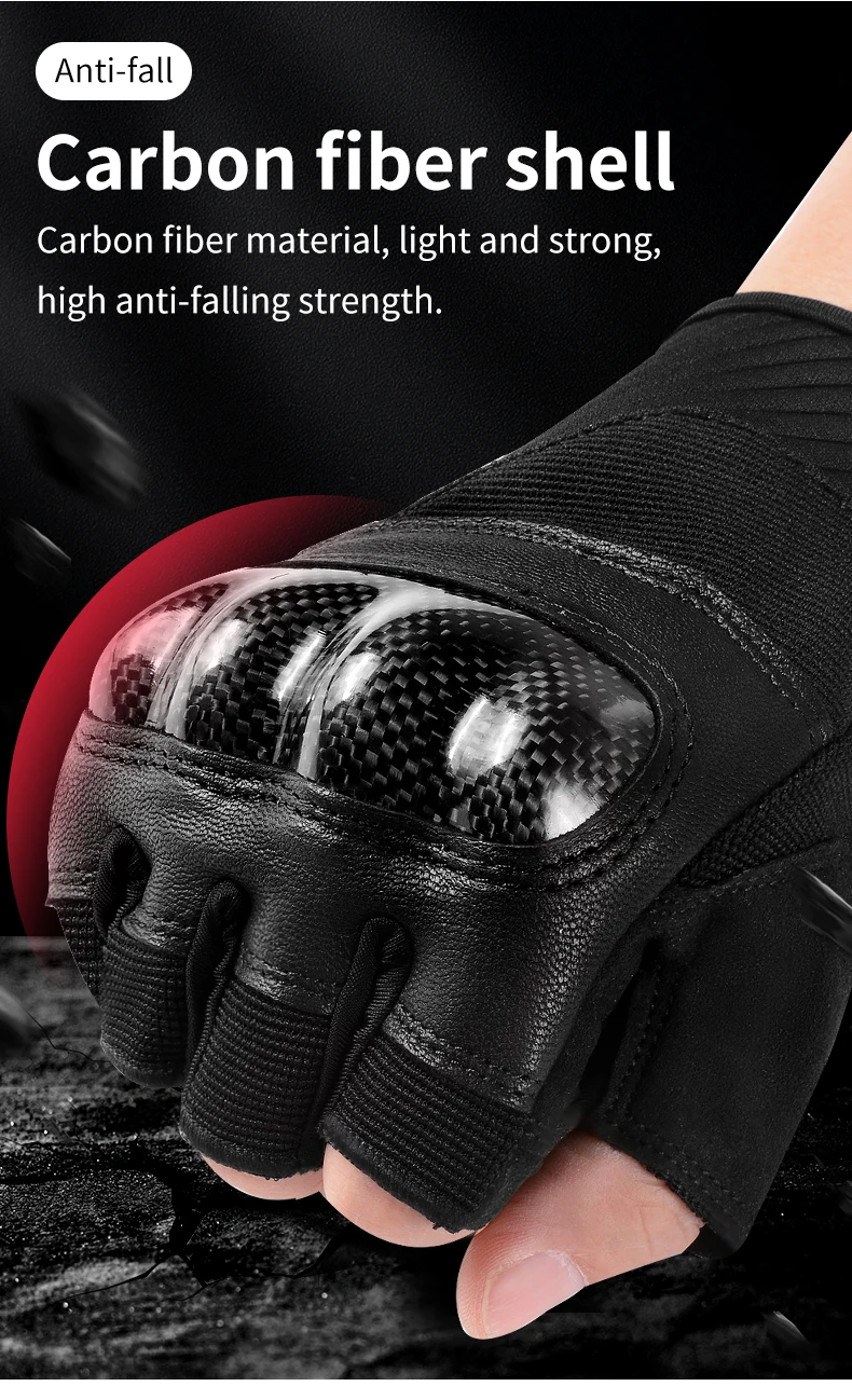 Summer Retro Half Finger Motorcycle Gloves Men Breathable Leather Fingerless Gloves Motocross Cycling Luvas Moto Guantes