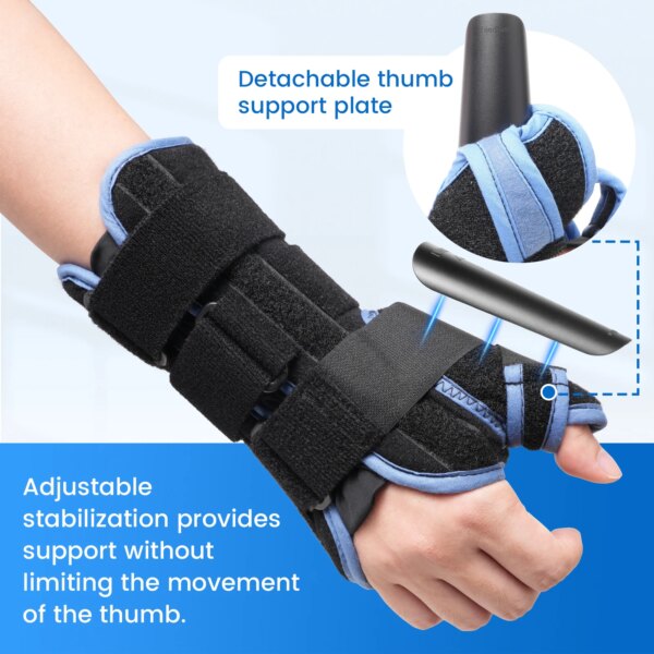 VELPEAU Wrist Splint Medical for Carpal Tunnel Pain, Tendonitis and Arthritis, Wrist Brace with Adjustable Thumb Support - Image 4