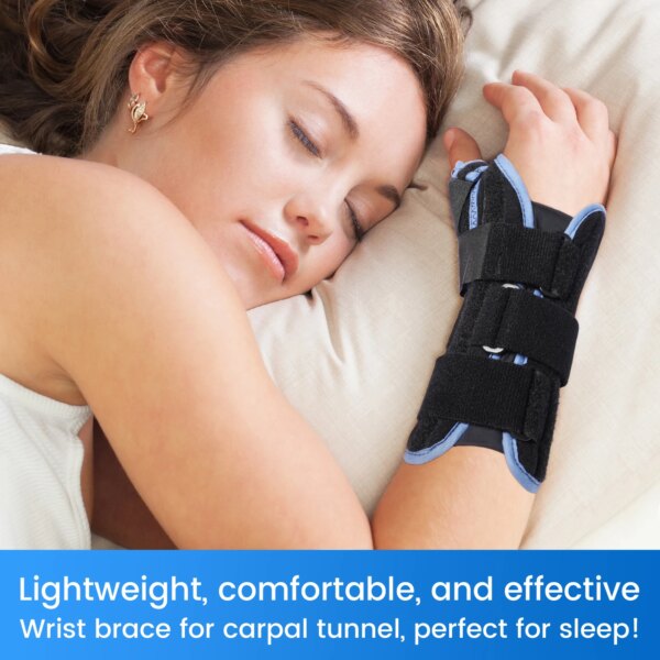 VELPEAU Wrist Splint Medical for Carpal Tunnel Pain, Tendonitis and Arthritis, Wrist Brace with Adjustable Thumb Support - Image 2