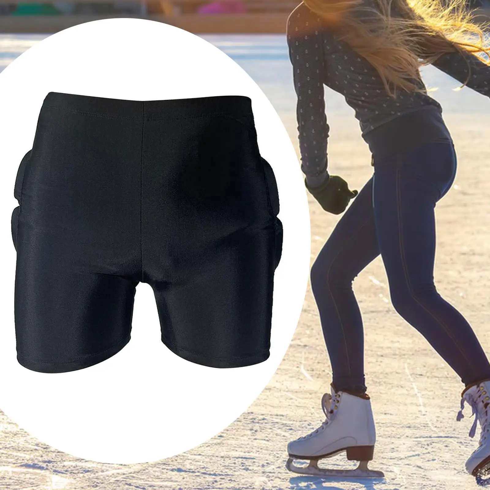 Kids Protective Padded Shorts Thickened EVA Padded Short Pants for Skiing Roller Skating Youth Ice Hockey Soccer Goalkeeping