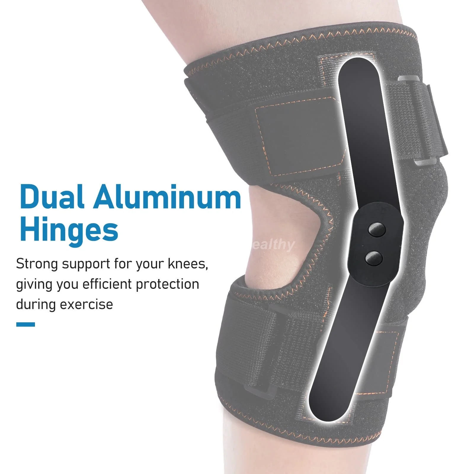 1PC Orthopedic Knee Pad Brace Pain Relief Support Compression Hinged Knee Protector Strap Tendon Ligament Meniscus for Men Women