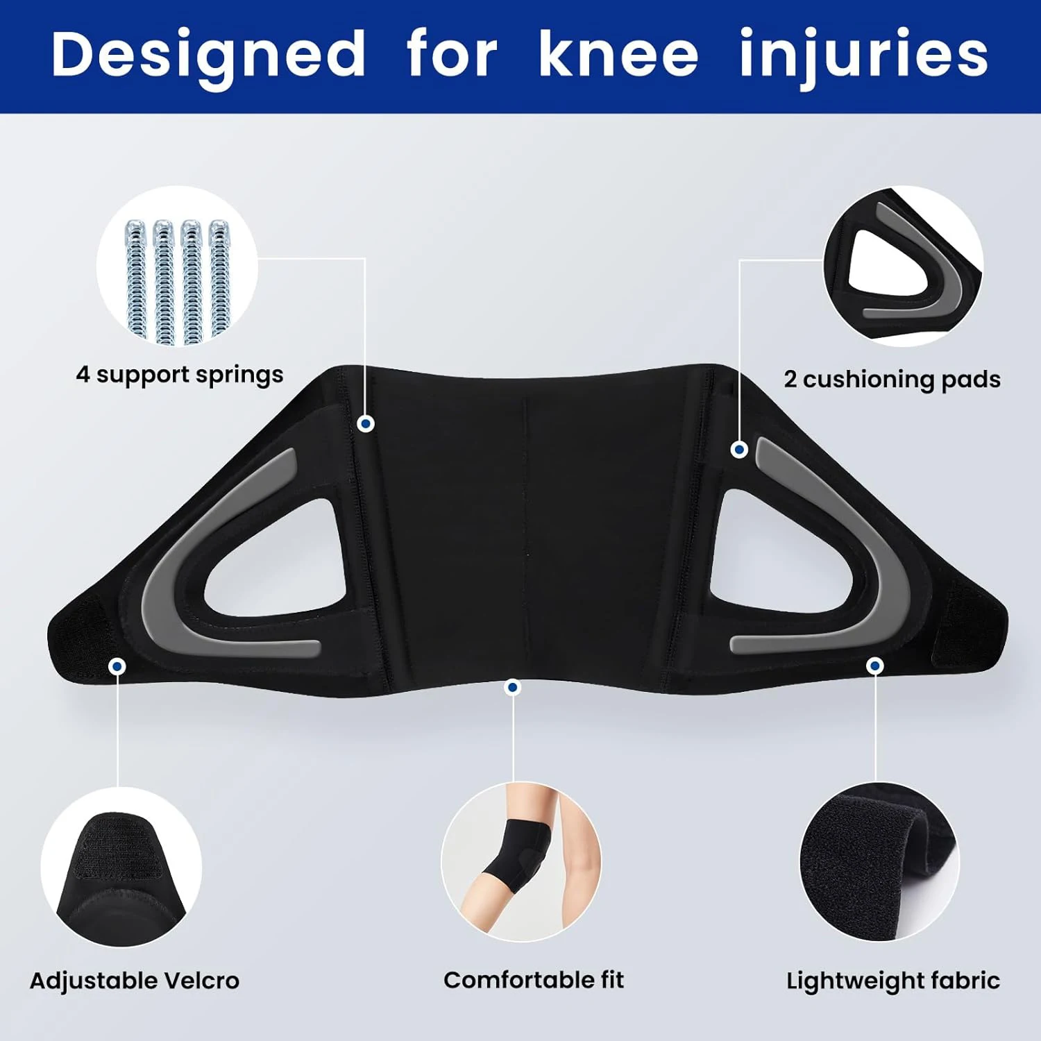 NEENCA Knee Brace for Women & Men Relief Recovery Meniscus Tear Arthritis Pain ACL MCL Knee with Side Stabilizers Knee Supportp