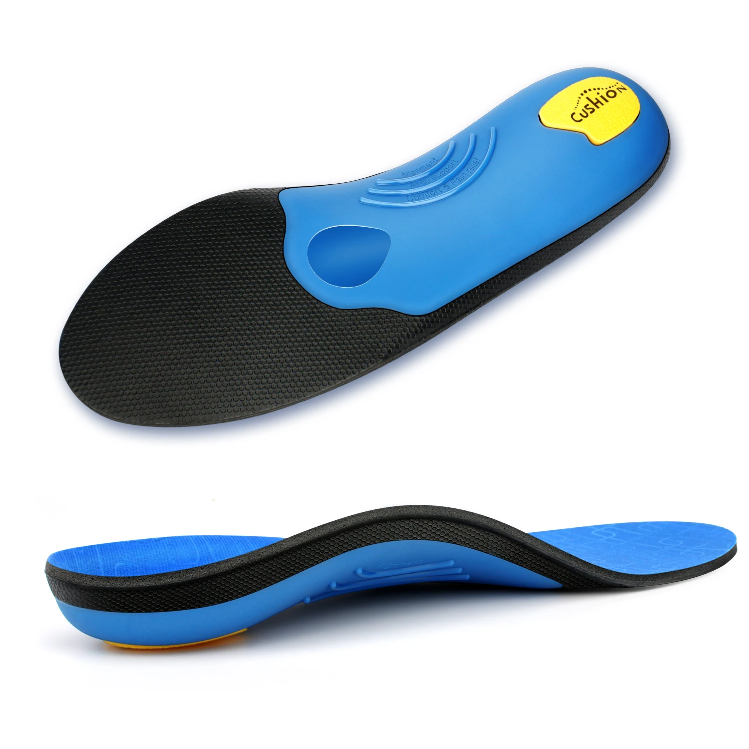 Flat Feet Template Arch Support Orthopedic Insoles,Men Women Plantar Fasciitis Heel Pain Orthotics Insoles Sneakers Shoe Inserts