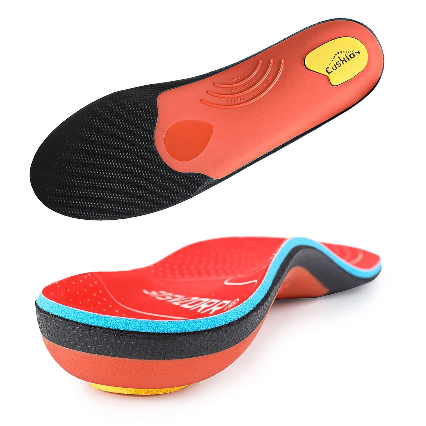 Flat Feet Template Arch Support Orthopedic Insoles,Men Women Plantar Fasciitis Heel Pain Orthotics Insoles Sneakers Shoe Inserts