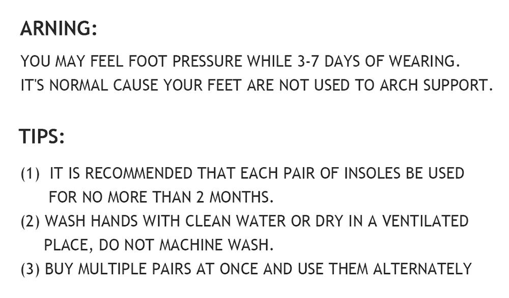Flat Feet Template Arch Support Orthopedic Insoles,Men Women Plantar Fasciitis Heel Pain Orthotics Insoles Sneakers Shoe Inserts