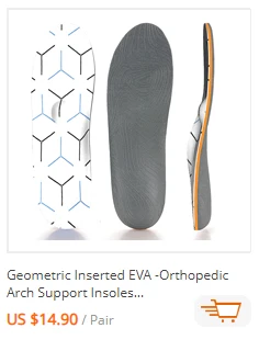 Flat Feet Template Arch Support Orthopedic Insoles,Men Women Plantar Fasciitis Heel Pain Orthotics Insoles Sneakers Shoe Inserts