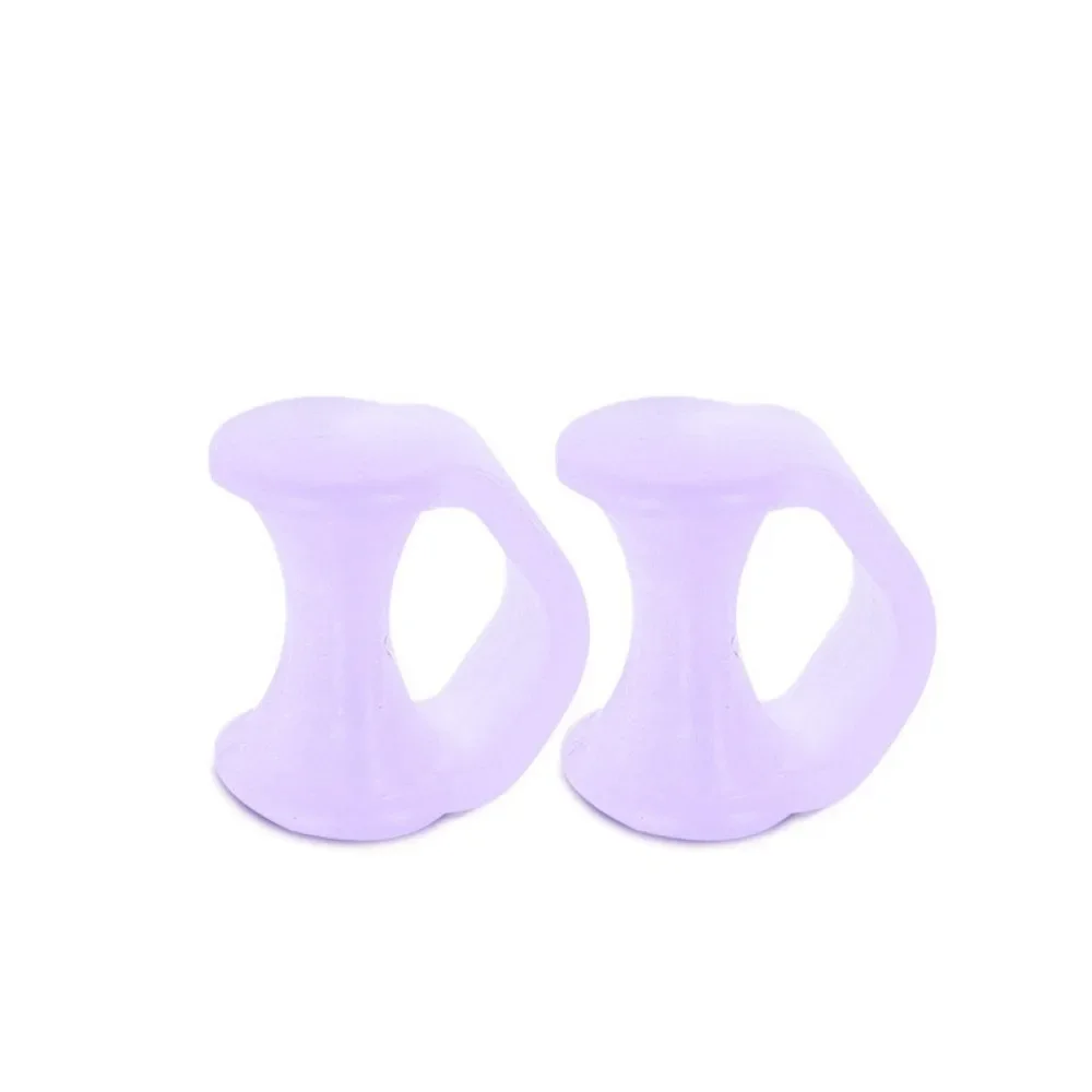 2pcs Silicone Toe Separator Finger Feet Care Protector Gel Toe Orthopedic Bunion Hallux Valgus Corrector Pedicure Spacer Yoga