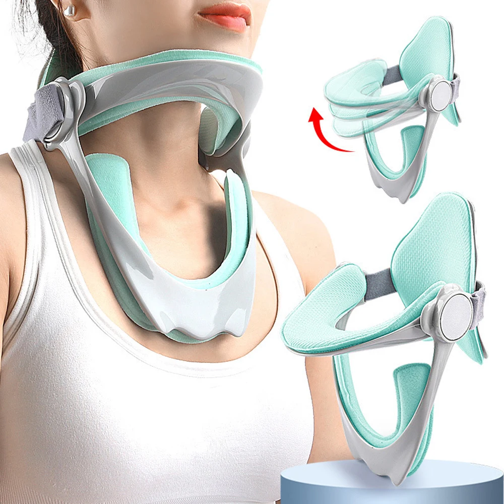 Neck Support Cervical Brace Adjustable Orthopedic Cervical Traction Device Collar Relief Spine Pressure Neck Support Breathable
