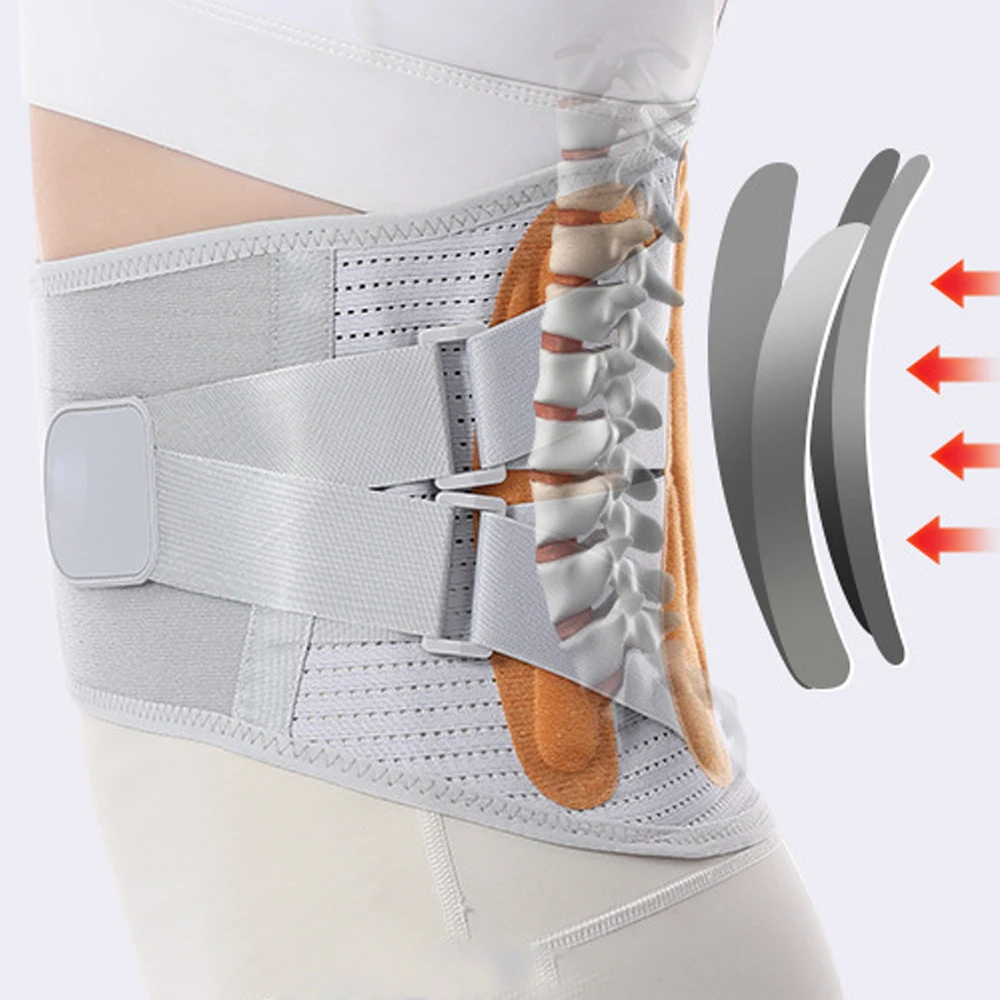 Back Lumbar Support Corrector Belt Breathable Waist Orthopedic Corset Men Women Waist Brace Back Pain Relief  For Herniated Disc