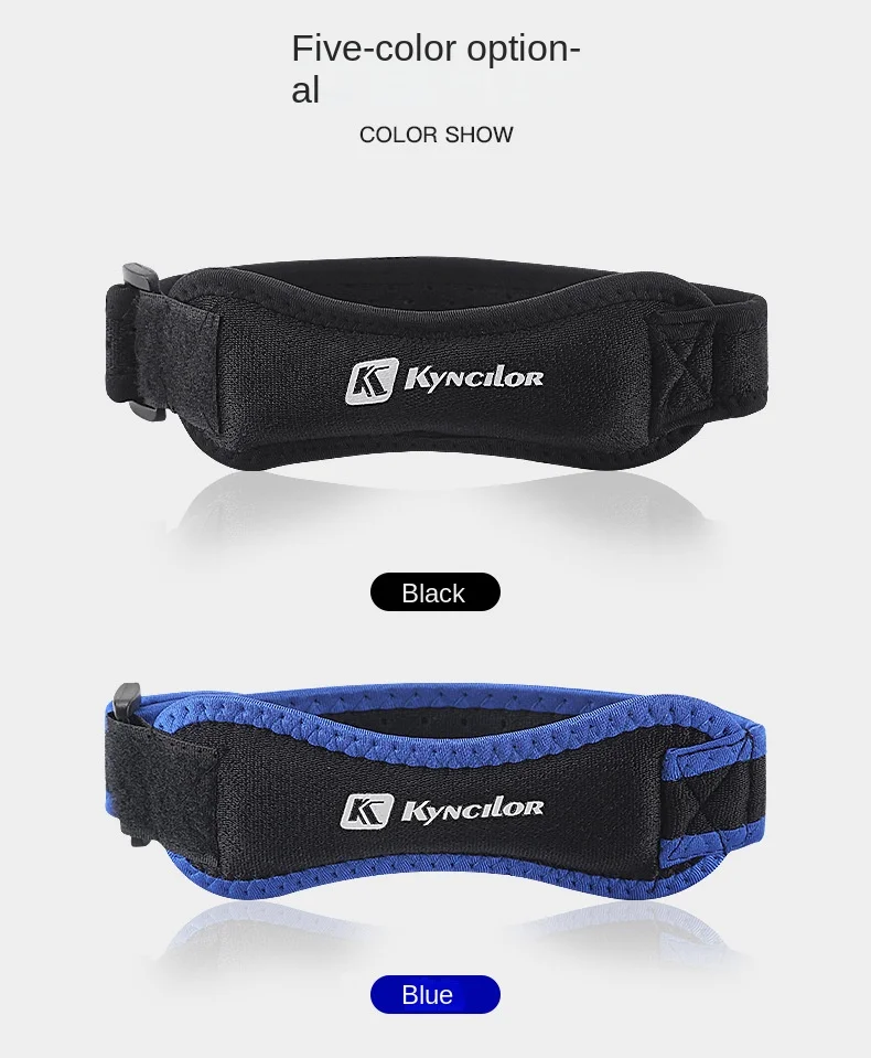 1PC Patella Kneecap Band Adjustable Silica Gel Knee Tendon Strap Protector Knee Pad Running Sports Cycling Gym Knee Support