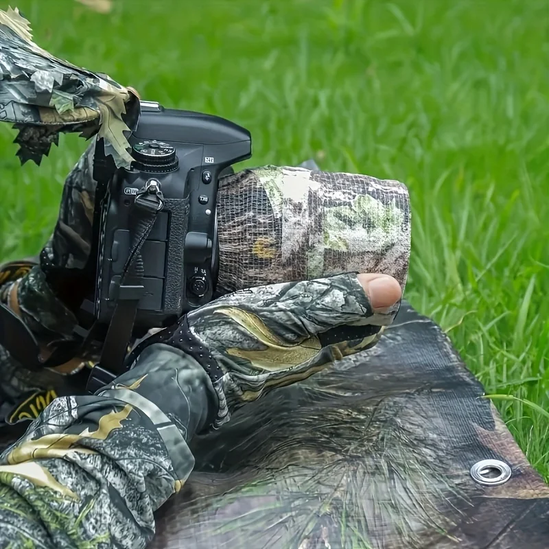 6/12 rolls of camouflage self-adhesive tape, non-woven cohesive bandage wraps, pet bandages, camouflage camouflage tape