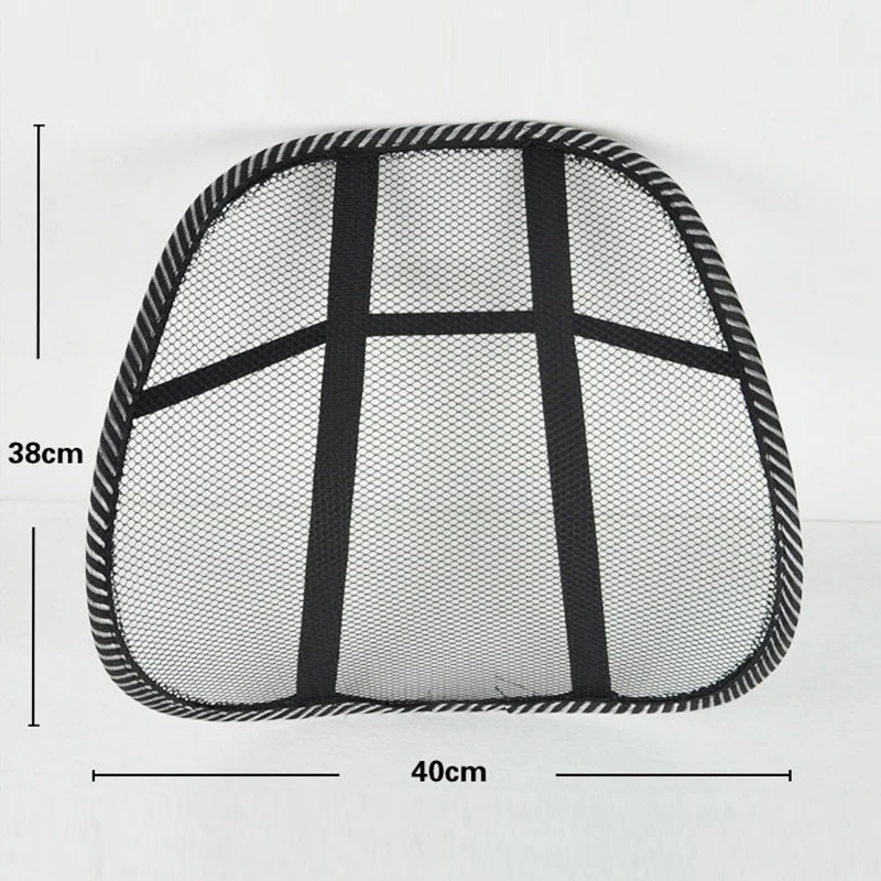 Car Seat Chair Back Cushion Mesh Lumbar Back Brace Car Seat Chair Cushion Massage Back Cushion Pad Support Home Office