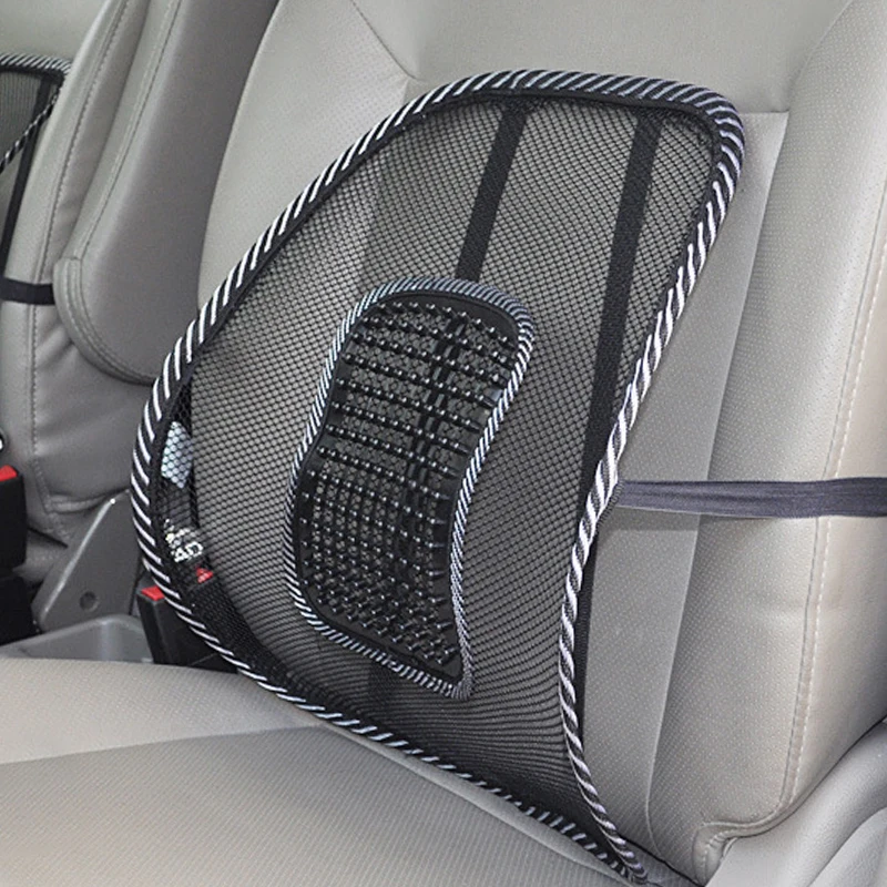 Car Seat Chair Back Cushion Mesh Lumbar Back Brace Car Seat Chair Cushion Massage Back Cushion Pad Support Home Office