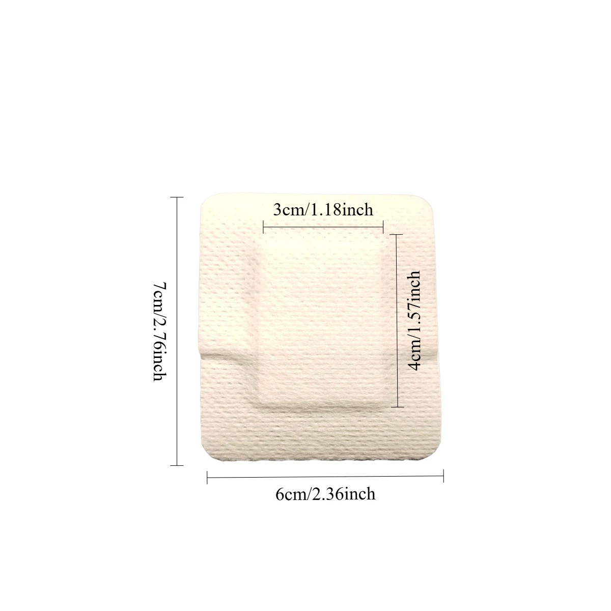 50pcs Large Size Hypoallergenic Non-woven Medical Adhesive Wound Dressing Band Aid Bandage Large Wound First Aid 6*7cm