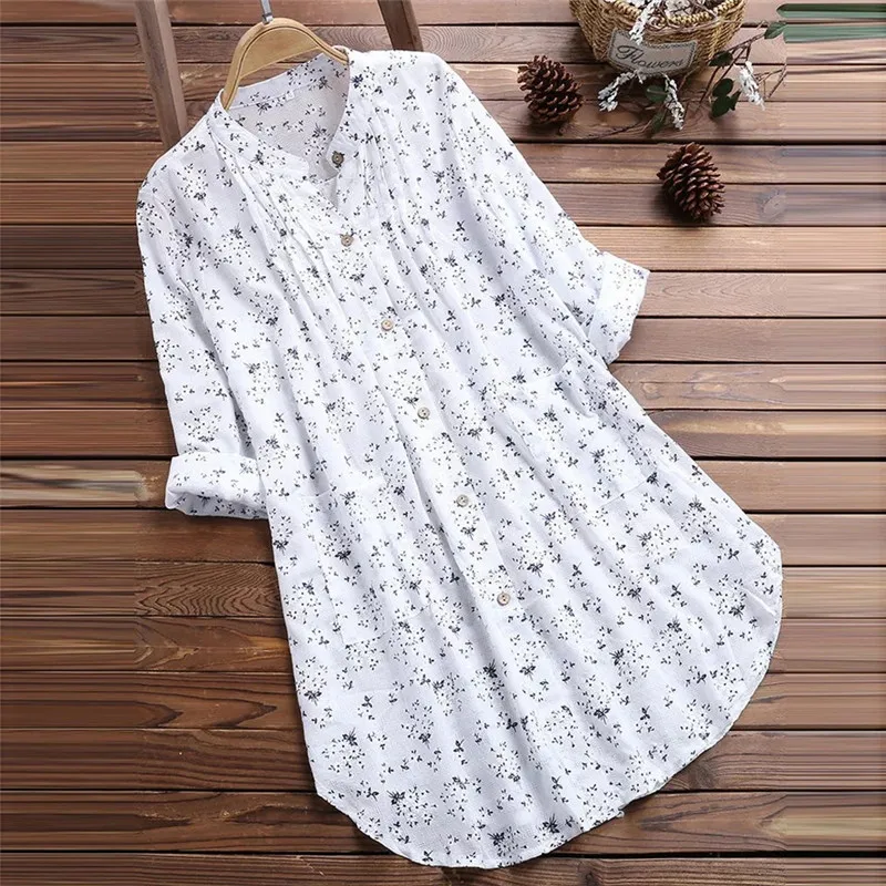 Loose Floral Maternity Blouse Long Sleeve Nursing Shirt Spring Autumn Casual Female Women's Clothing Long Blouse Tops Plus Size