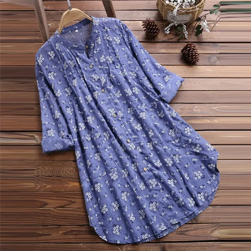 Loose Floral Maternity Blouse Long Sleeve Nursing Shirt Spring Autumn Casual Female Women's Clothing Long Blouse Tops Plus Size