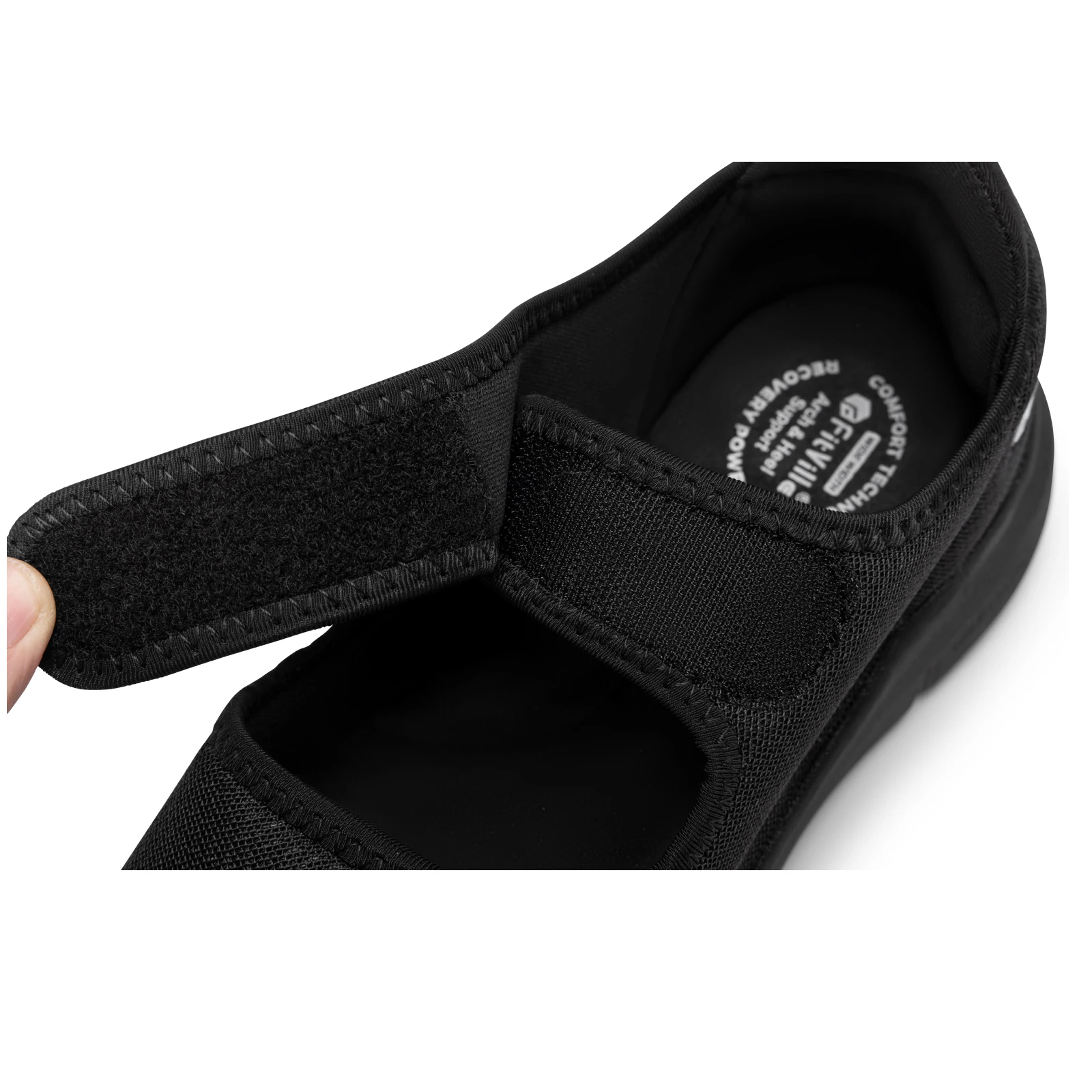 FitVille Men'S Sandals Summer Flat Shoes Widened Elderly Casual Shoe Breathable Lightweight For Plantar Fasciitis Pain Relief