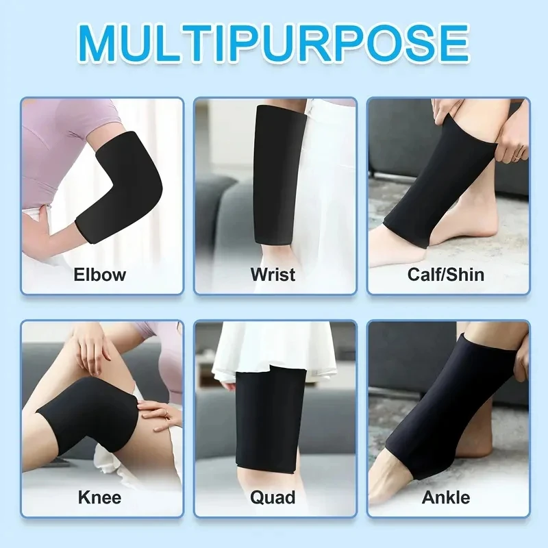 Paquetes de hielo ajustables para rodillas y codos: paquetes de terapia de frío y calor reutilizables, adecuados tanto para aplicaciones de hielo como aplicación de calor