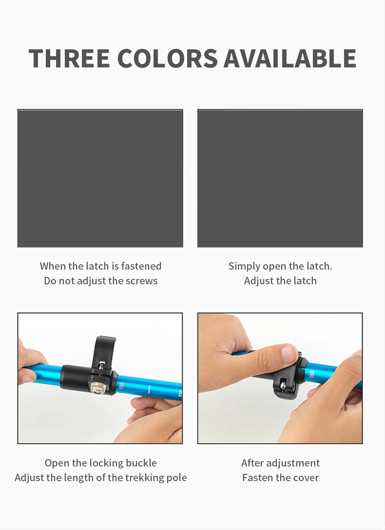 Naturehike bastones de Trekking ultraligeros plegables 1 Uds bastón para caminar portátil de aluminio bastón telescópico para senderismo bastón para acampar