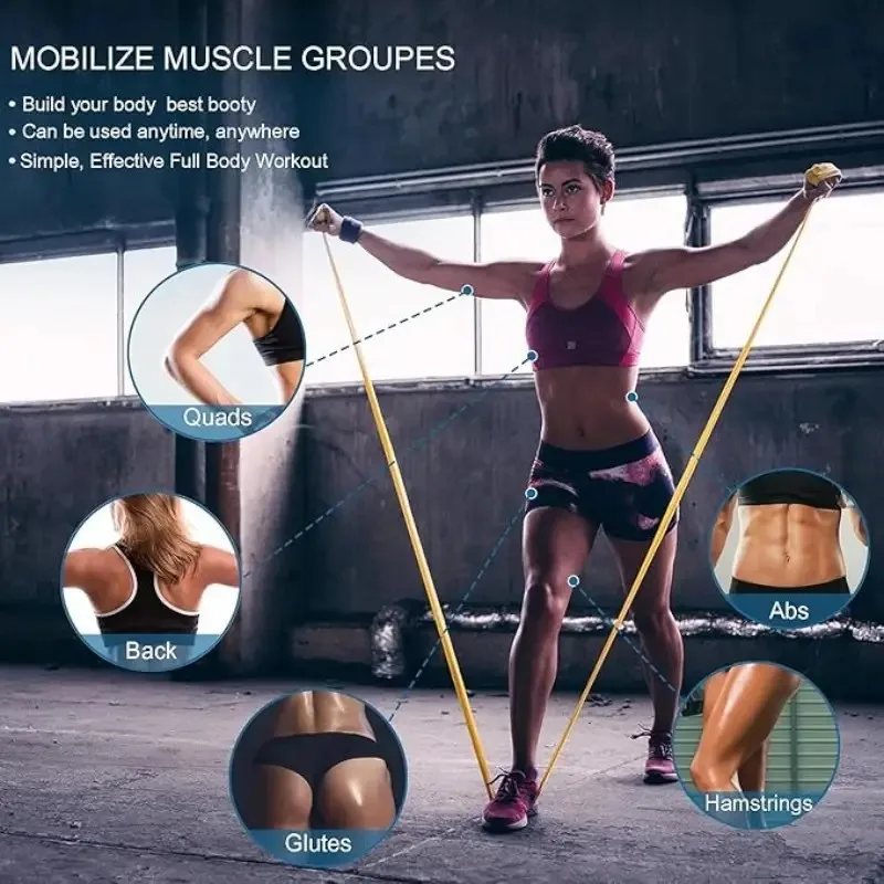 3 unids/set, cinturón de tensión de Yoga, banda elástica de resistencia física para hombres y mujeres, cinturón elástico de Yoga para entrenamiento de fuerza