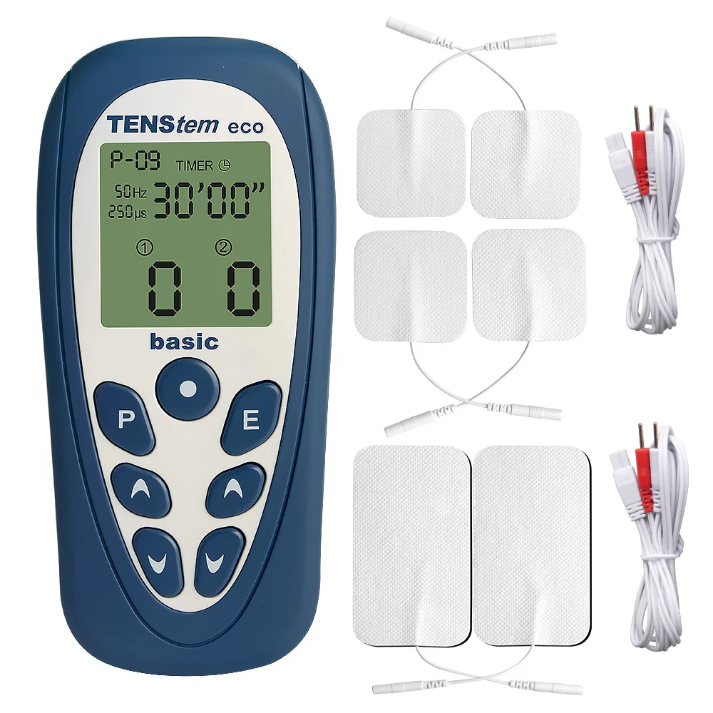 Unidad Tens Estimulador muscular 16 Modo de masaje Máquina Tens EMS Dispositivo Masajeador con pantalla táctil Intensidad Paño de hombros de tejido profundo Rel