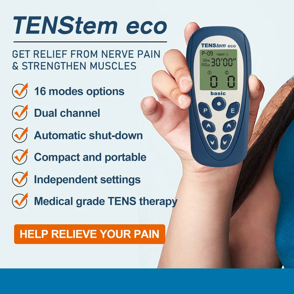 Unidad Tens Estimulador muscular 16 Modo de masaje Máquina Tens EMS Dispositivo Masajeador con pantalla táctil Intensidad Paño de hombros de tejido profundo Rel