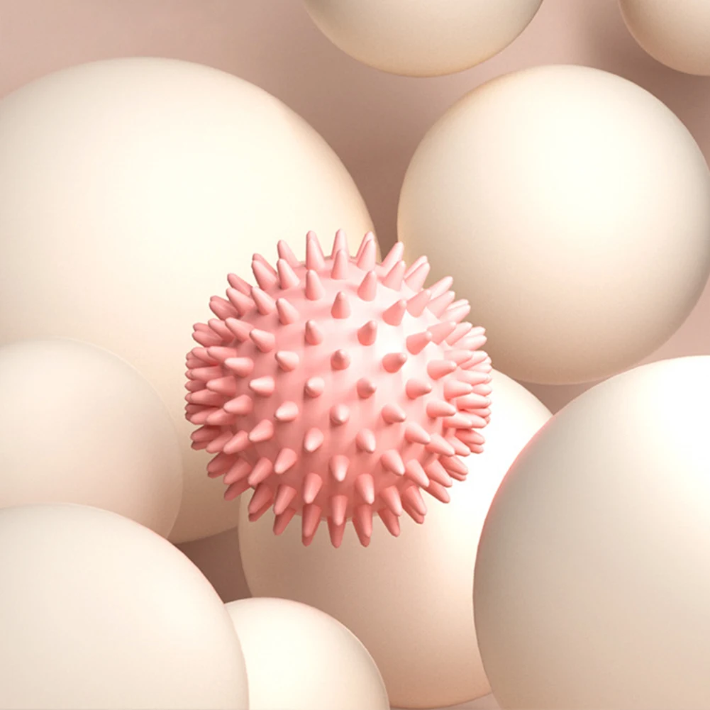 Bola de masaje con punta, rodillo masajeador con pinchos, bola masajeadora de punto de disparo de alta densidad, rodillo de tejido profundo de 6cm para estrés de manos y pies