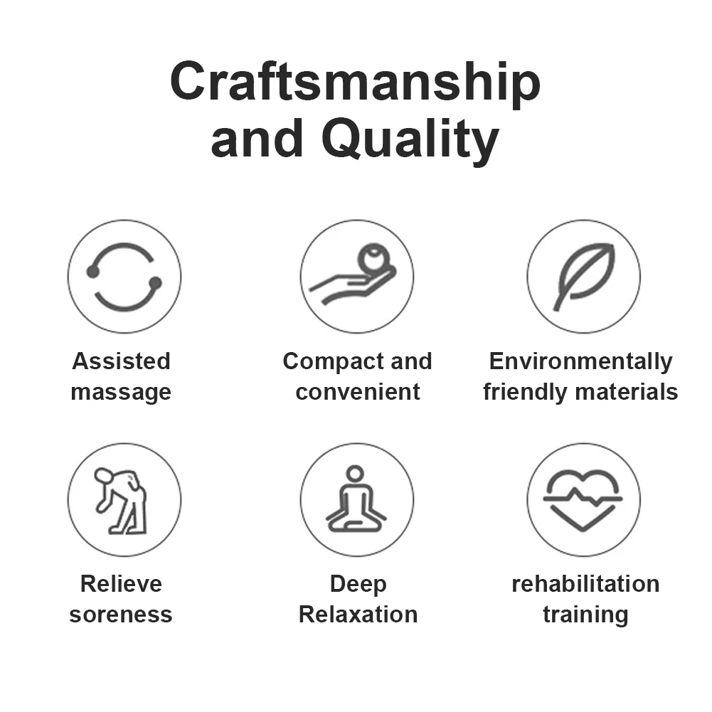 Bola de masaje con punta, rodillo masajeador con pinchos, bola masajeadora de punto de disparo de alta densidad, rodillo de tejido profundo de 6cm para estrés de manos y pies