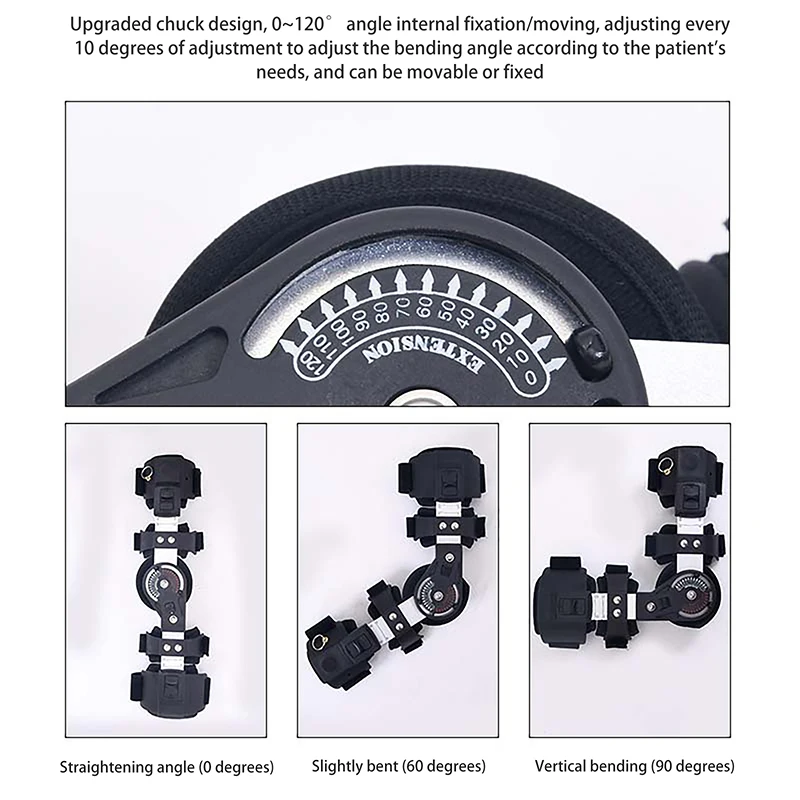 1 Uds. Soporte de fijación de articulación de codo, eslinga de brazo de hombro con bisagras para soportes de brazo, férula de soporte, órtesis