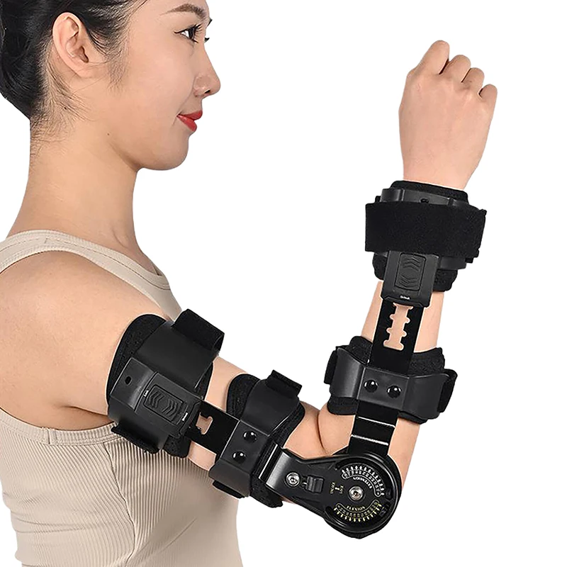 1 Uds. Soporte de fijación de articulación de codo, eslinga de brazo de hombro con bisagras para soportes de brazo, férula de soporte, órtesis
