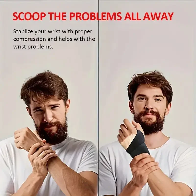 Muñequera ajustable perfecta para mujeres y hombres soporte correa envolvente mano túnel carpiano soporte Fitness adecuado tanto mano derecha izquierda