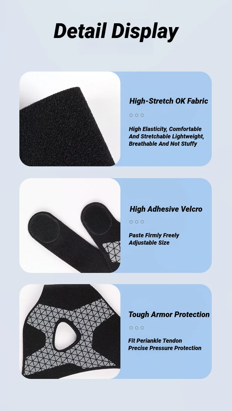 Tobillera ultrafina Absorción de impactos Comodidad para la salud ​ ​ Protectores ajustables de prevención de fitness deportivo, desgaste de tensión