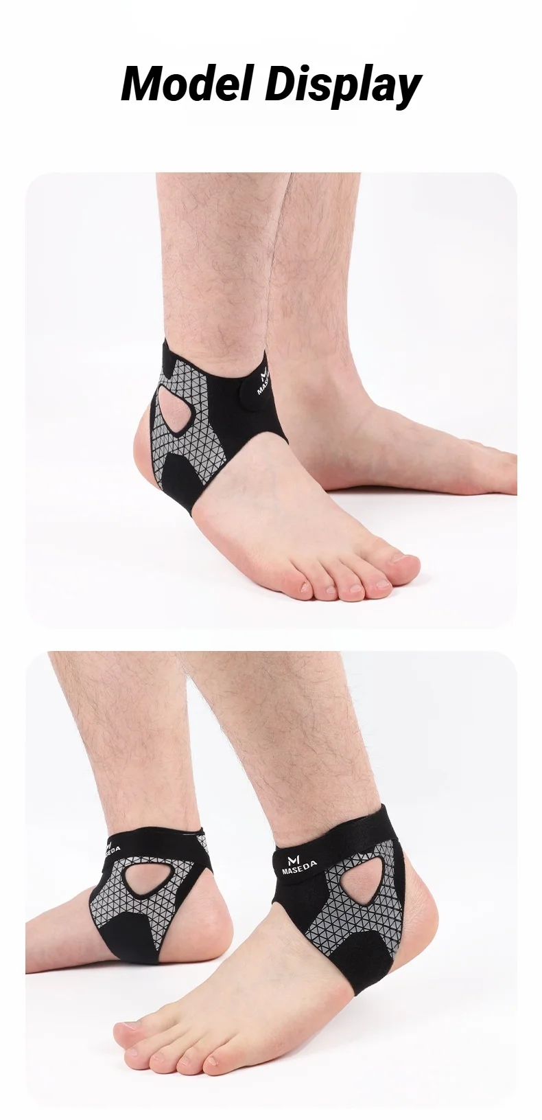 Tobillera ultrafina Absorción de impactos Comodidad para la salud ​ ​ Protectores ajustables de prevención de fitness deportivo, desgaste de tensión